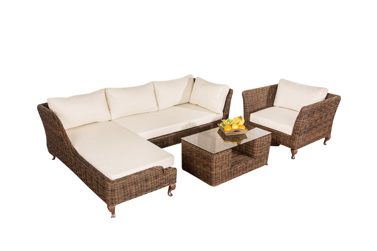 Wicker Loungeset MOSS Lounge meubelen Tuinmeubilair Tuin I CLP