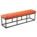 Sitzbank Amun B Stoff-orange-150 cm