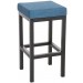 Barhocker Taylor B85-blau-Stoff